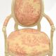 Fauteuil bergère de style Louis XVI
