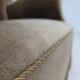 1960s, Danish relax armchair, dark green furniture velour, ash wood.