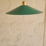 Pendant lamp in enamelled sheet metal