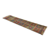 Turkish Anatolian Handmade Vintage Area Kilim Rug 340 cm x 80 cm