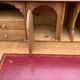 Commode, English slant-front desk, 19th century.