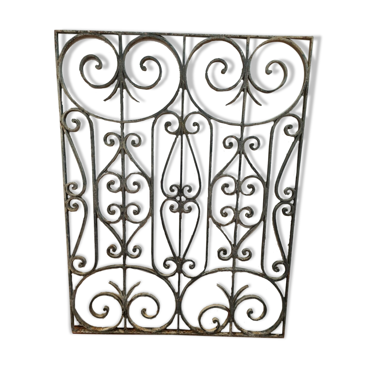 Wrought iron door grille