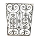 Wrought iron door grille
