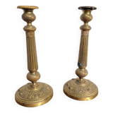 Pair of 19th century Neoclassical candlesticks