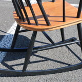 Two colour scandinavian rocking-chair