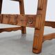 Pair of 2 Rustic carved oak side chairs, Spain ca. 1900
