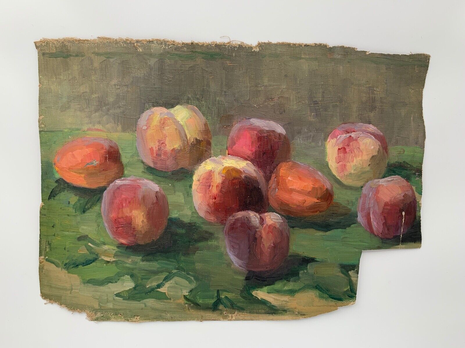 Oil on canvas gabrielle guillot by raffaillac still life with fruit