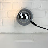 Table lamp space age sphere chrome plexiglass, 1960/1670