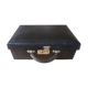 Old black suitcase