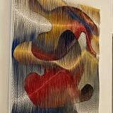 Textile sculpture-painting: The Dance of Colors