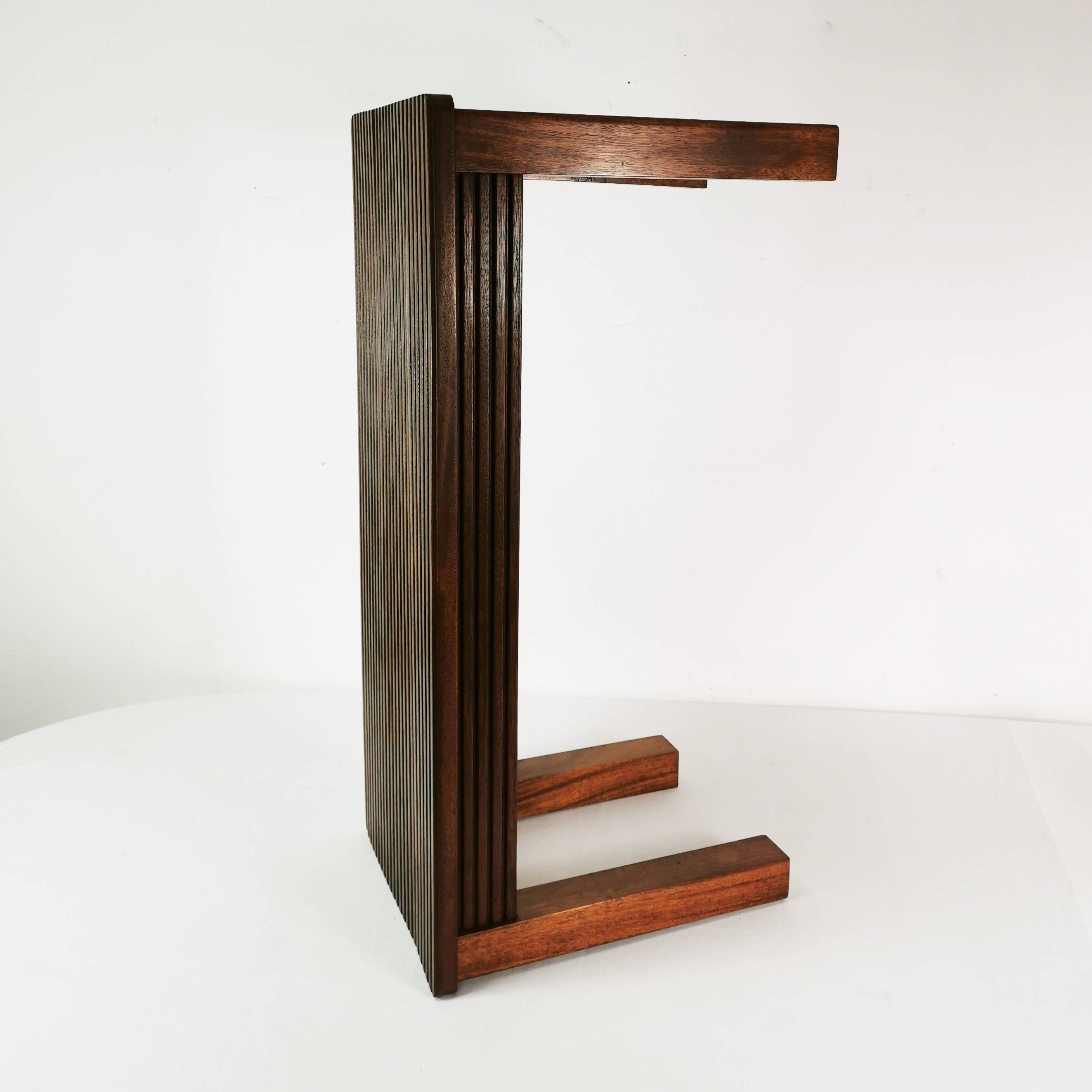 Prosta, palisandrowa ławka- siedzisko, Dania, lata 80.