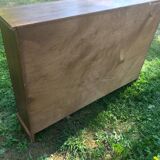 Walnut veneer shelf