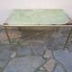 Hollywood Regency side table, marble top