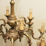 Lustre en bronze, style Mazarin, 12 feux, milieu XIXème.