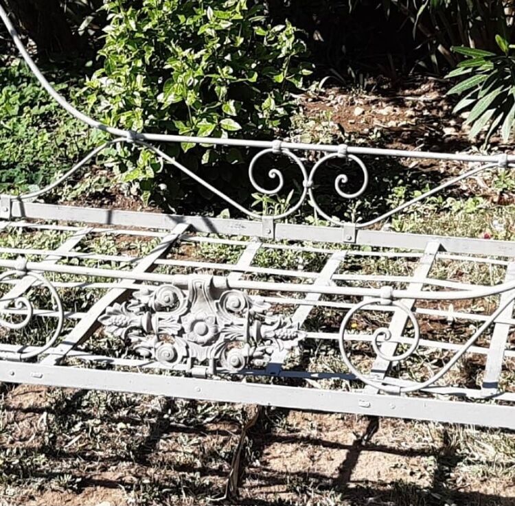 Wrought iron bed
