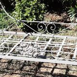 Wrought iron bed