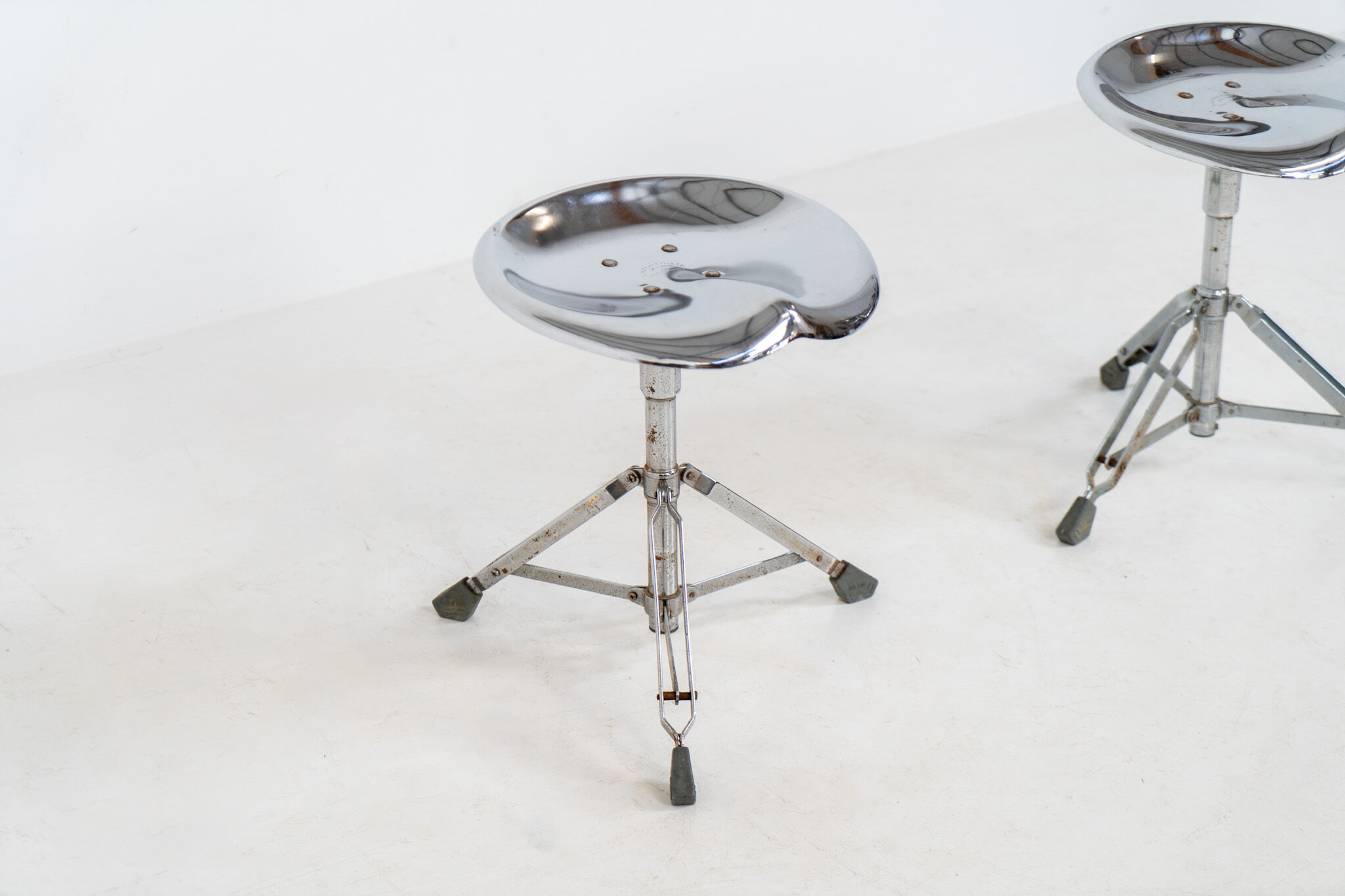 Rare pair of Dulton stools by Yasu Satamoto