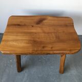 Brutalist coffee table in solid wood