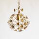 Gilt and crystal glass Chandelier by Palwa, Germany 1970's