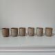 Set of 6 stoneware egg cups