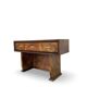 Italian burl walnut art deco console table, 1930s.