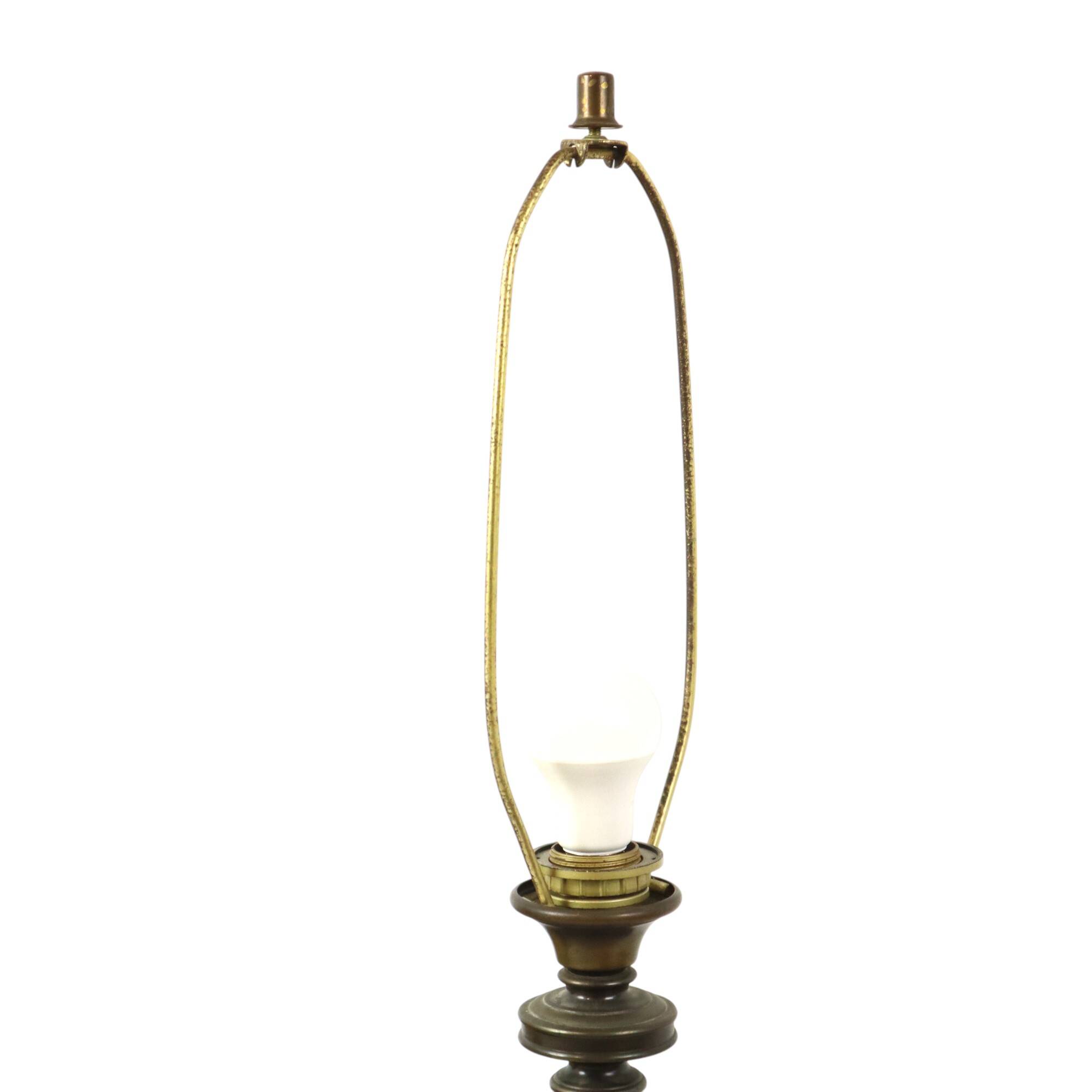 Lusterie Deknudt Vintage Horse Head Table Lamp XL Brass