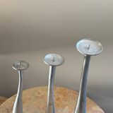 Cast aluminum candle holders