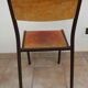 Lot de 4 chaises d'école Mullca 510 vintage