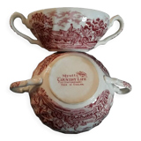Duo of cups called "trembleus", 80s, England