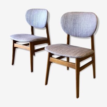 Pair of chairs by Van Teeffelen with Kvadrat fabric