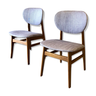 Pair of chairs by Van Teeffelen with Kvadrat fabric