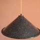 Large vintage industrial sheet metal pendant light 39 cm