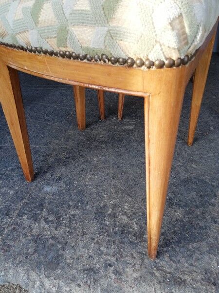 6 chaises bois massif 1940/50