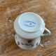 Set of 2 Istanbul and LImoges porcelain cups decorated with small blue flowers