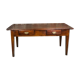 Dark walnut farmhouse table 1900s