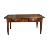 Dark walnut farmhouse table 1900s