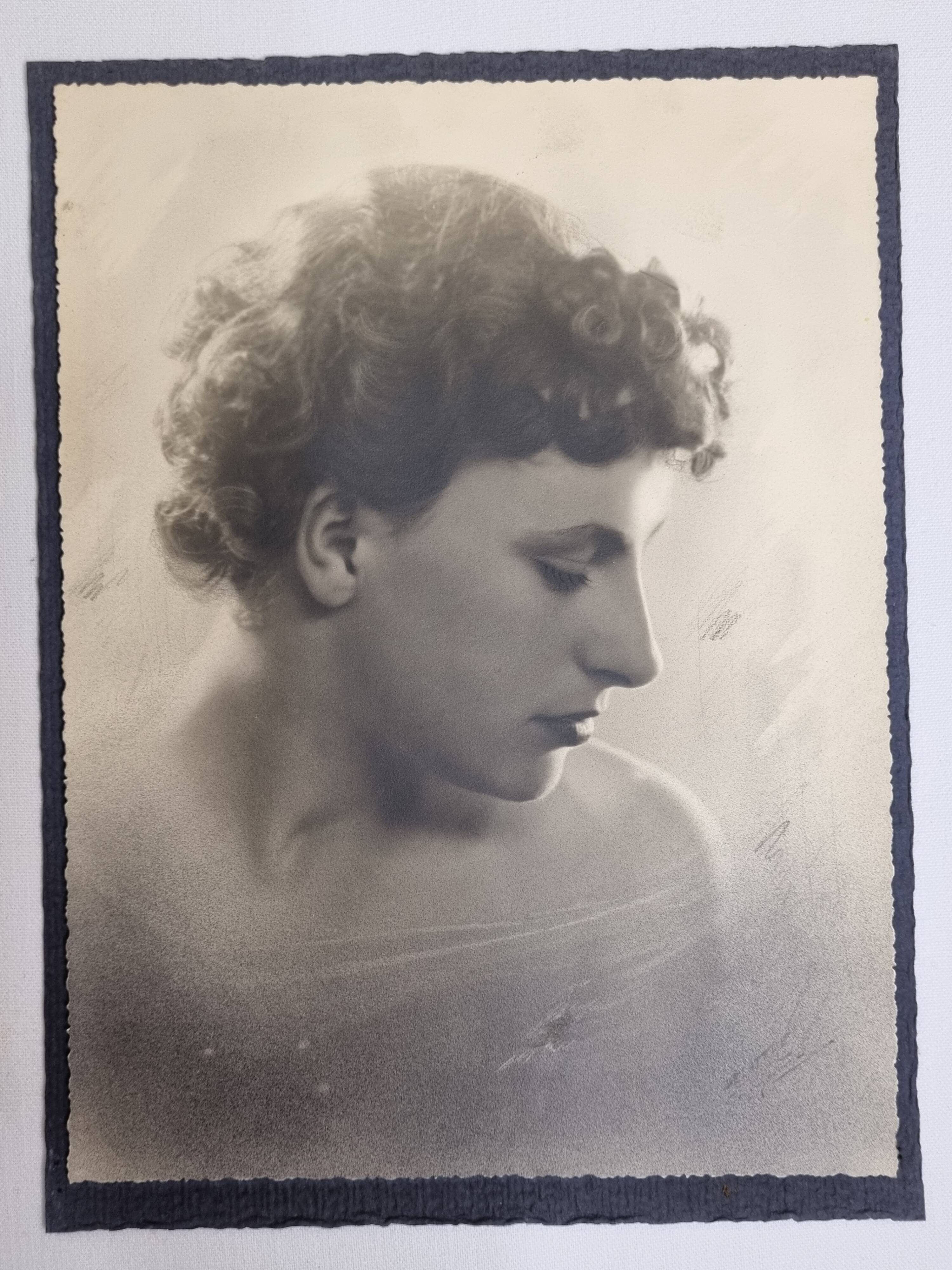 Photographie d'art, portait début XXème, 18 x 24 cm