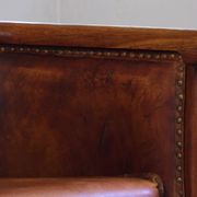 Vintage pair of 20th century Danish Leather Chairs, ca. 1930s