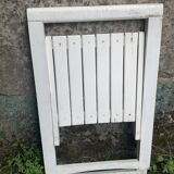 chaise  pliante blanche