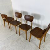 Set of 4 Scandinavian teak lounge chairs by Cees Braakman for Pastoe 1950s