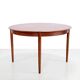 Vintage Danish design teak round dining table