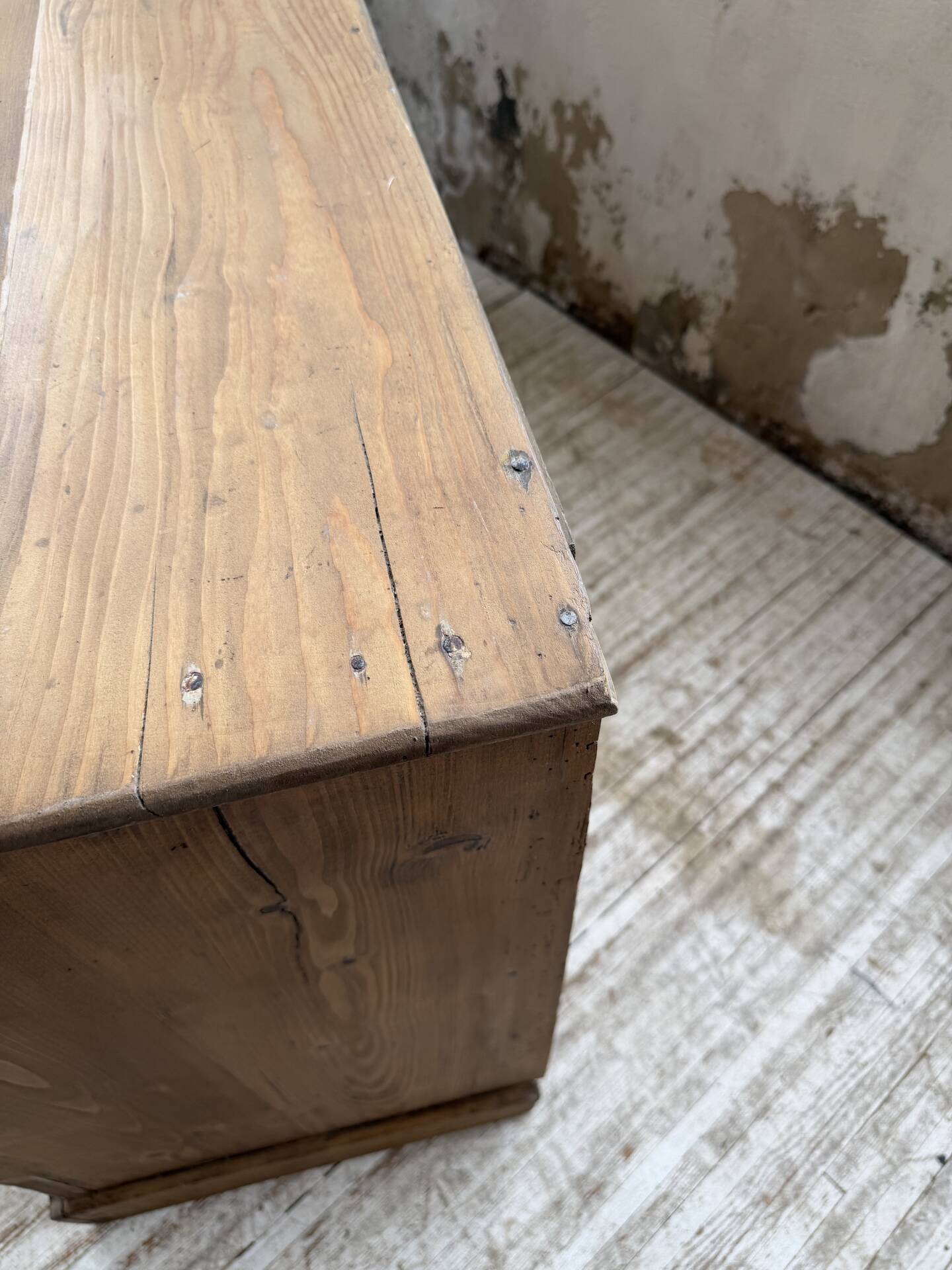 1950s pine workshop furniture 175cm