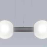 Large contemporary pendant light "Oxygen" by Delta Light