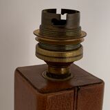 Leather lamp foot Le Tanneur, 1960