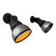Pair of adjustable vintage wall lights, lacquered metal, Lita France 1980