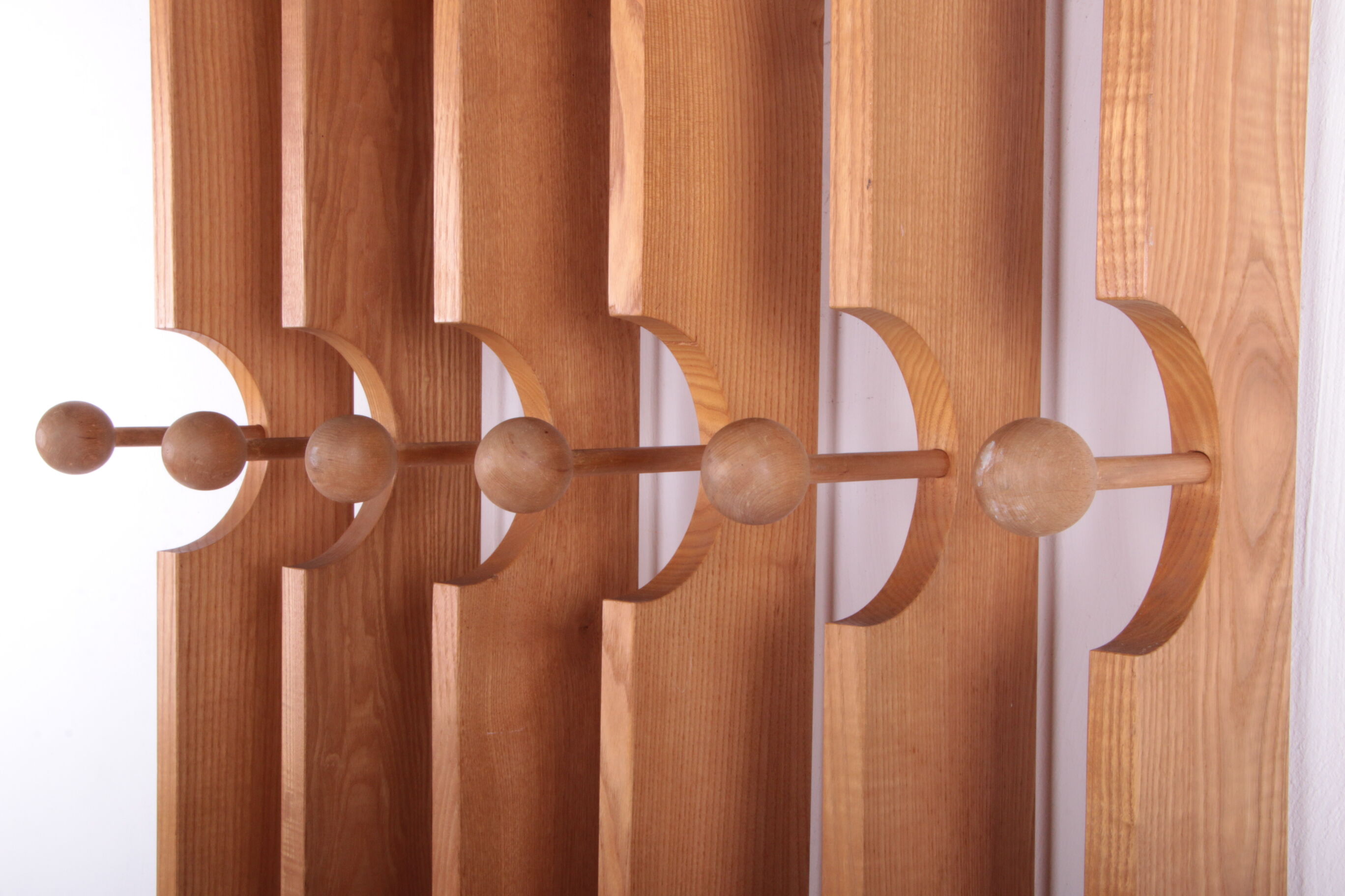 Porte-manteau Arspect-Spectrum édition rare 1970 Essen bois Pays-Bas