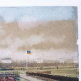 Peinture gouache course hippique John Grant