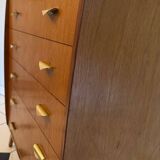 Vintage chest of drawers with compass feet