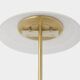 1980s Modern table lamp | Dimmable | Brass and glass