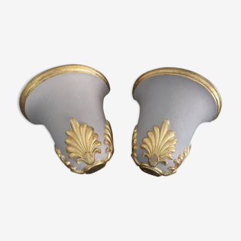 Pair of empire style wall lamps